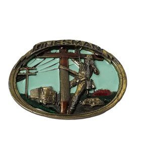 Vintage Linesman Belt Buckle